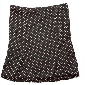 Express PINK & BLACK Polka Dot Skirt Size Medium